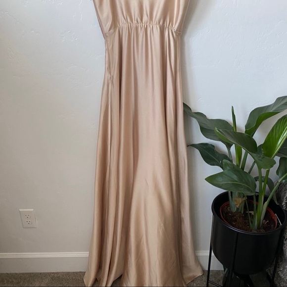 SMYM | Champagne Luxe Satin Faith Maxi Dress - Picture 10 of 11